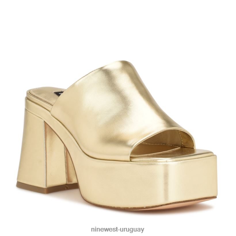 BD0422674 Nine West mules con plataforma danzi platino