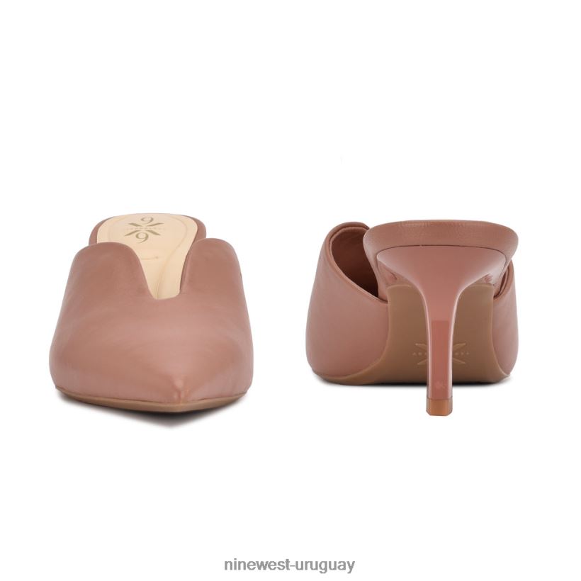 BD0422696 Nine West mules kapps 9x9 con puntera puntiaguda equipaje nuevo