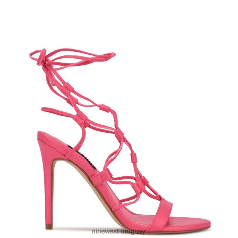 BD0422854 Nine West sandalias cruzadas en el tobillo guau rosa