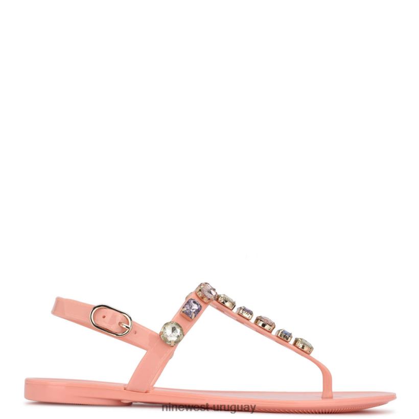 BD0422807 Nine West sandalias de gelatina de enebro Rosa claro