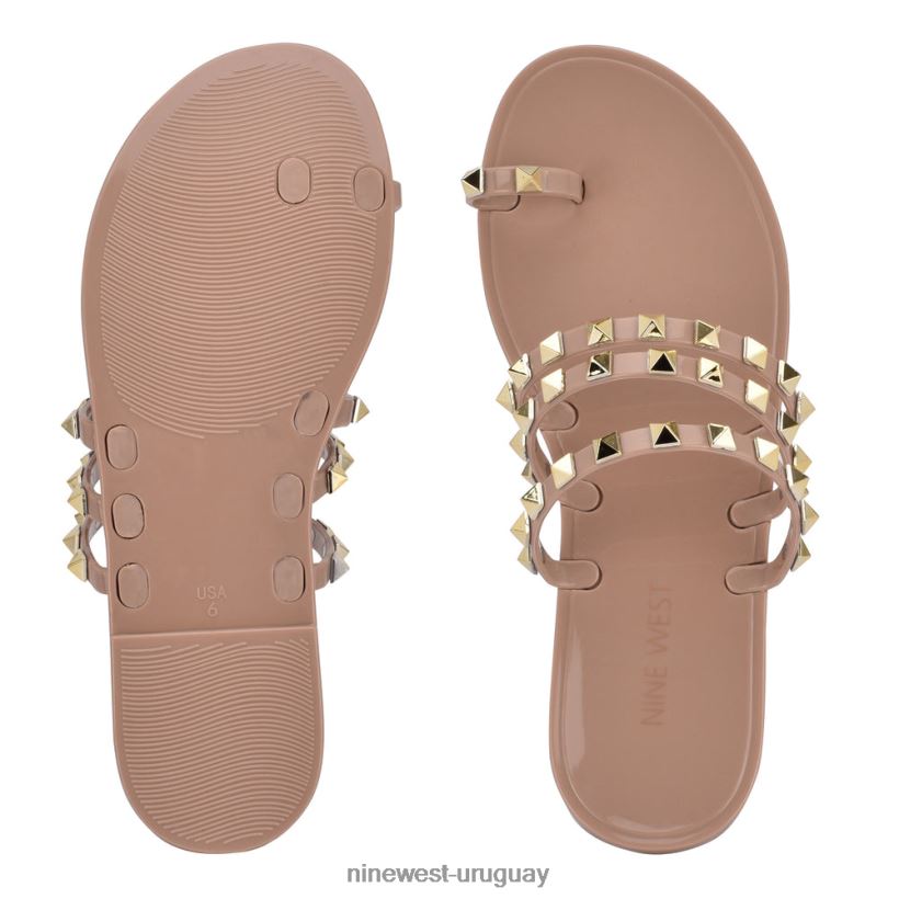 BD0422812 Nine West sandalias de gelatina carta natural