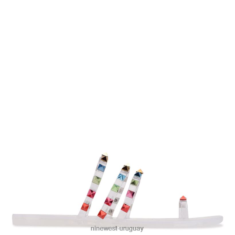 BD0422813 Nine West sandalias de gelatina carta claro múltiple