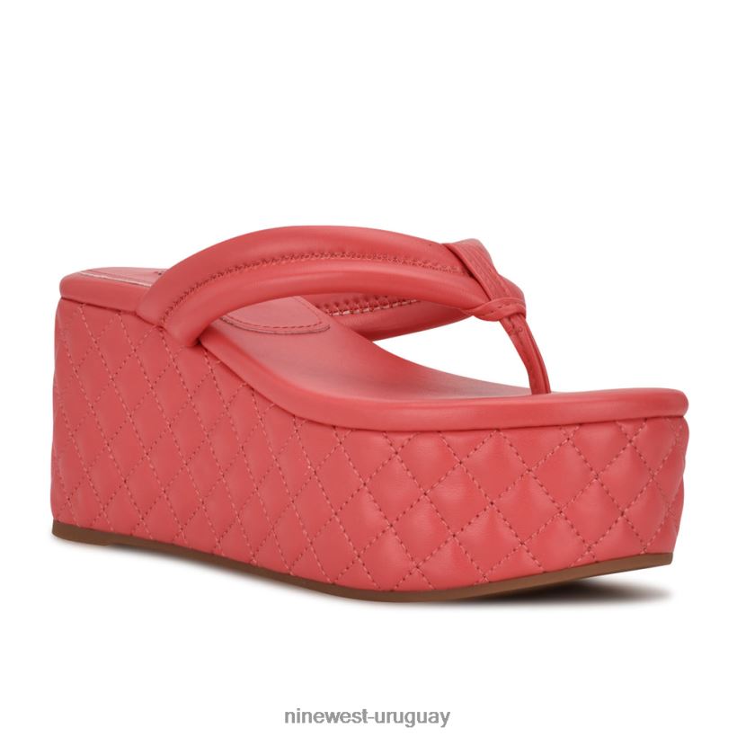 BD0422831 Nine West sandalias con plataforma newya coral