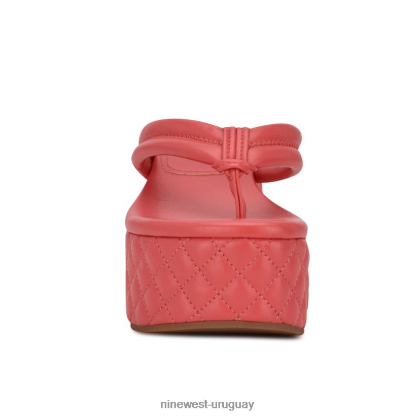 BD0422831 Nine West sandalias con plataforma newya coral