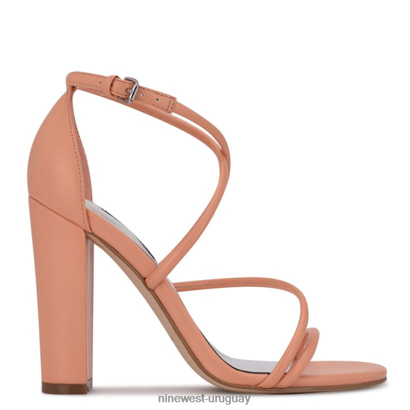 BD04221045 Nine West sandalias de tacón maer crema
