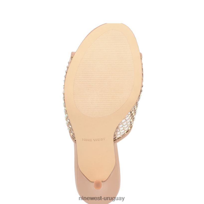 BD04221078 Nine West sandalias iriep de tacón malla natural ligera