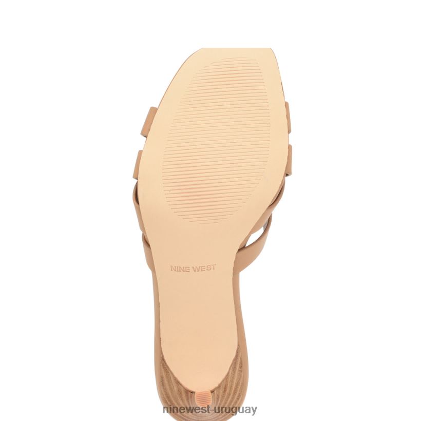 BD0422130 Nine West sandalias con tacón Linette natural