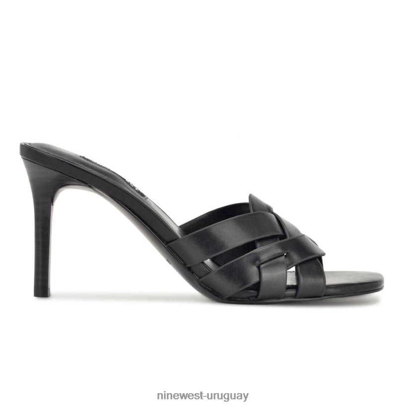 BD0422131 Nine West sandalias con tacón Linette negro