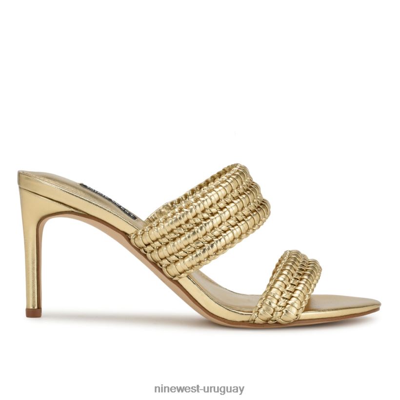 BD0422132 Nine West sandalias de tacón con pausa platino