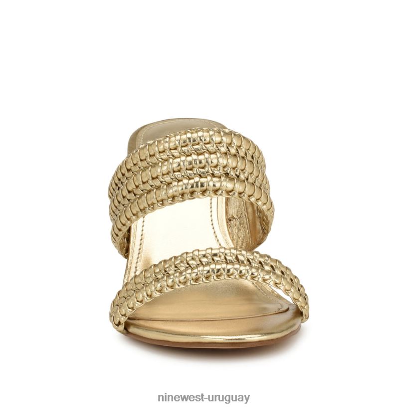 BD0422132 Nine West sandalias de tacón con pausa platino