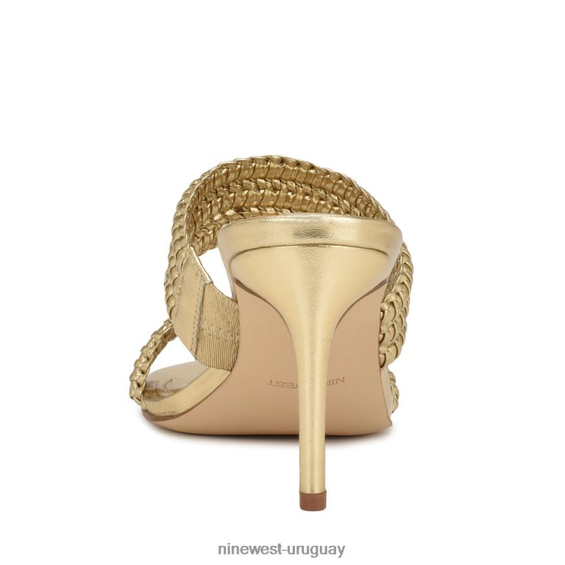 BD0422132 Nine West sandalias de tacón con pausa platino