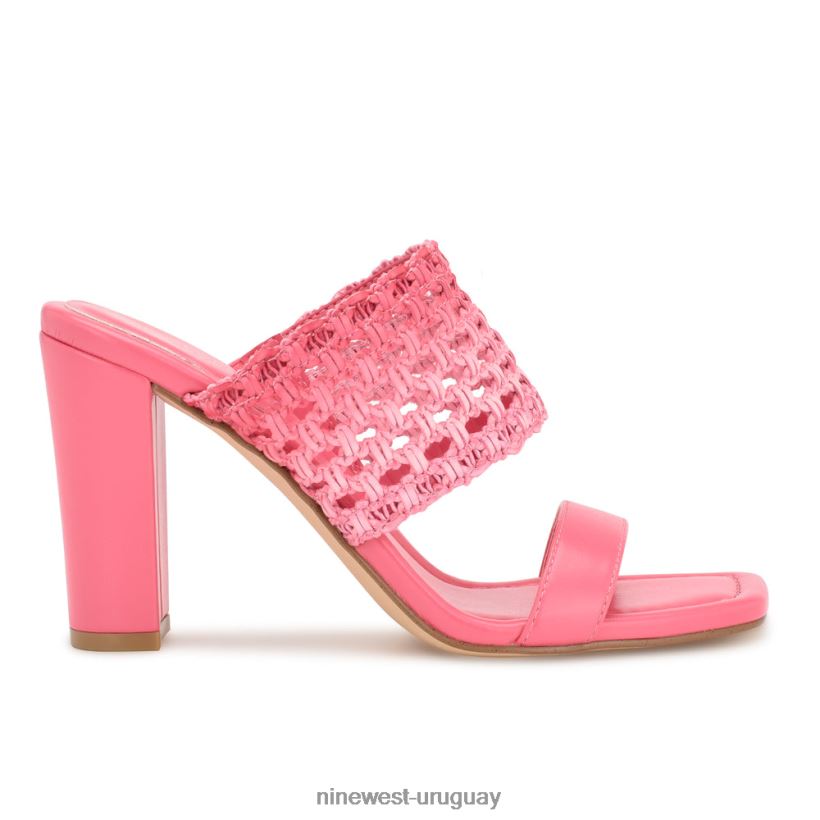 BD0422136 Nine West sandalias de tacón mylas ombre rosa