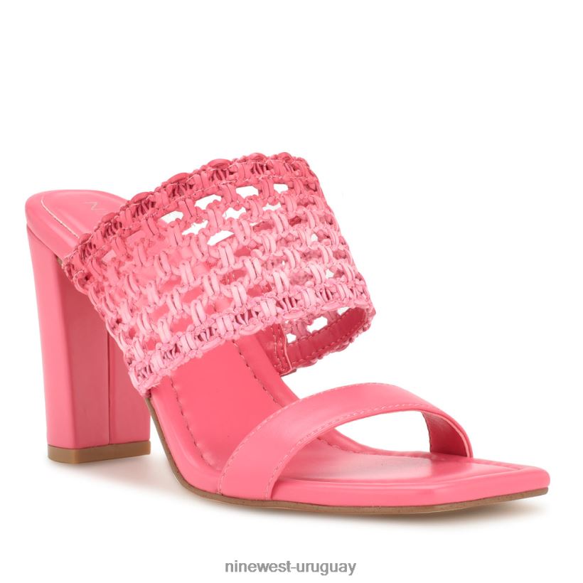 BD0422136 Nine West sandalias de tacón mylas ombre rosa