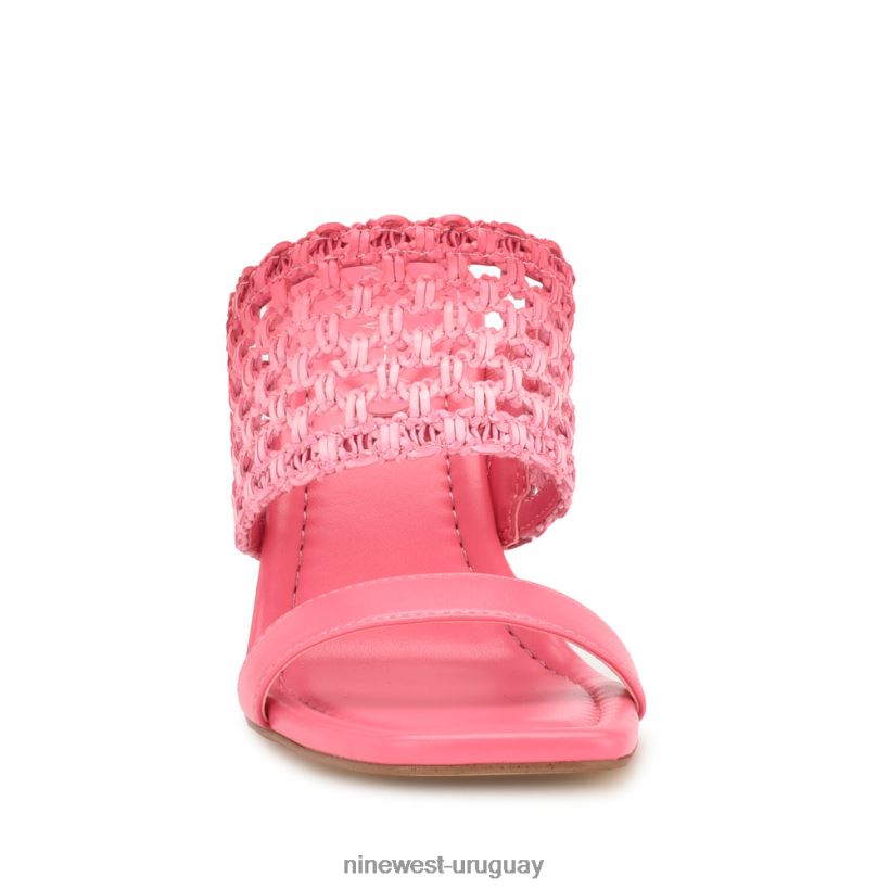 BD0422136 Nine West sandalias de tacón mylas ombre rosa