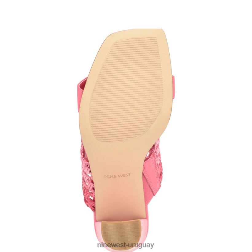 BD0422136 Nine West sandalias de tacón mylas ombre rosa