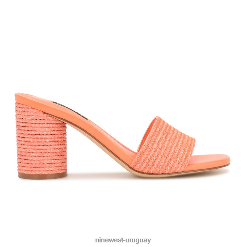 BD0422141 Nine West sandalias de tacón mapeli naranja