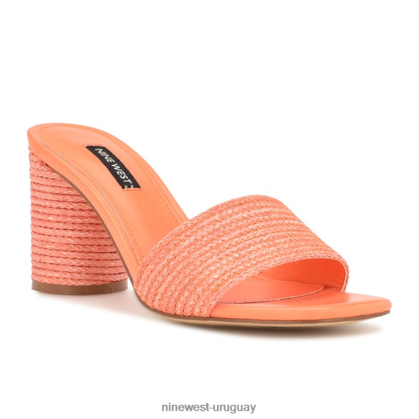 BD0422141 Nine West sandalias de tacón mapeli naranja