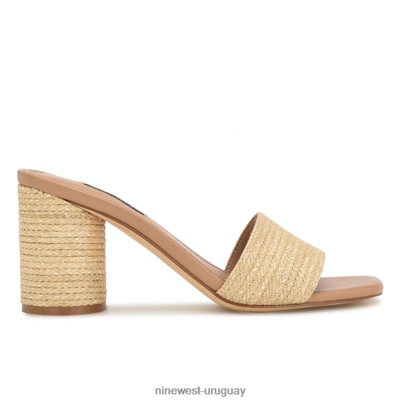 BD0422142 Nine West sandalias de tacón mapeli natural