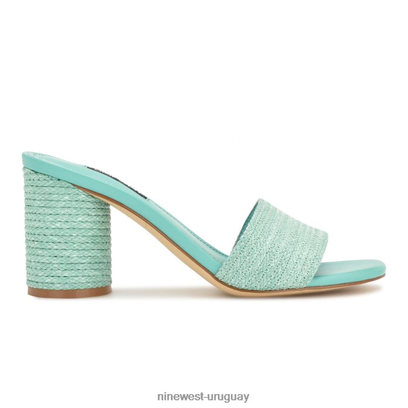 BD0422144 Nine West sandalias de tacón mapeli turquesa