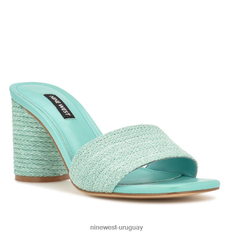 BD0422144 Nine West sandalias de tacón mapeli turquesa