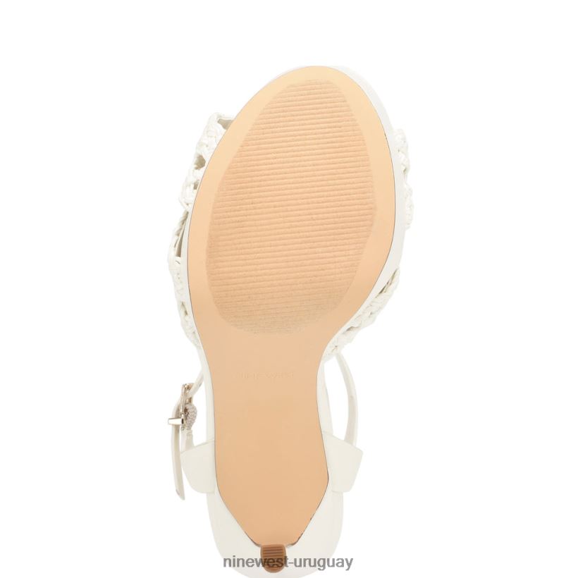 BD0422153 Nine West sandalias grecia plataforma blanco