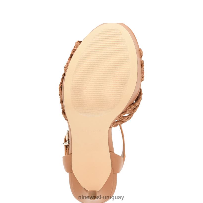 BD0422154 Nine West sandalias grecia plataforma medio natural