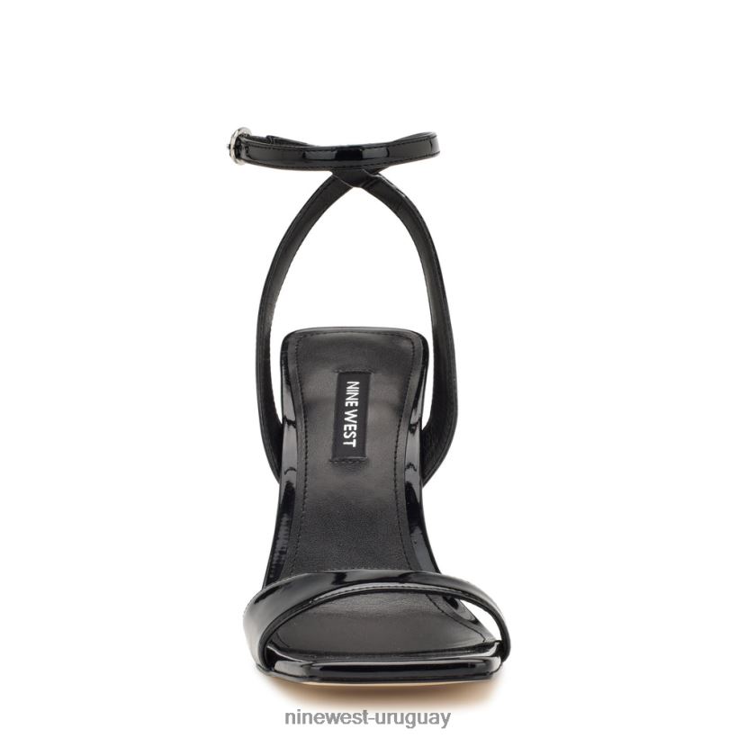 BD04221734 Nine West sandalias de tacón maris charol negro