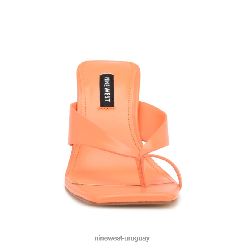 BD0422174 Nine West sandalias de dedo con tacón durlife naranja