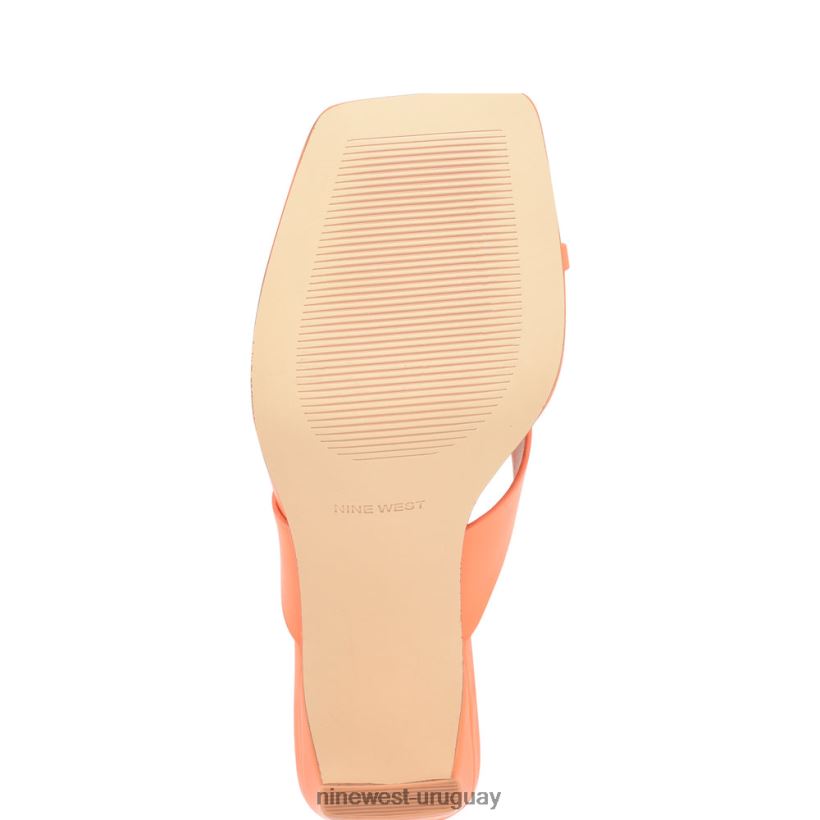 BD0422174 Nine West sandalias de dedo con tacón durlife naranja