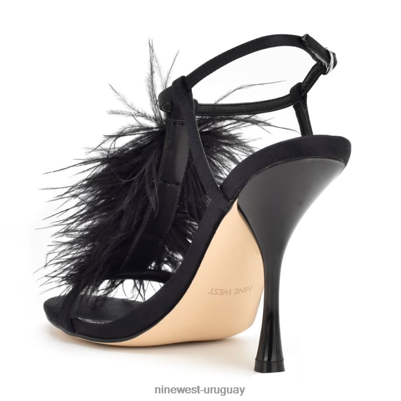 BD04221751 Nine West sandalias de tacón con tira en el tobillo negro