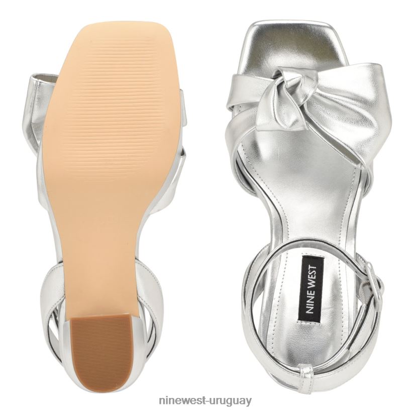 BD04221769 Nine West sandalias con plataforma rippa plata