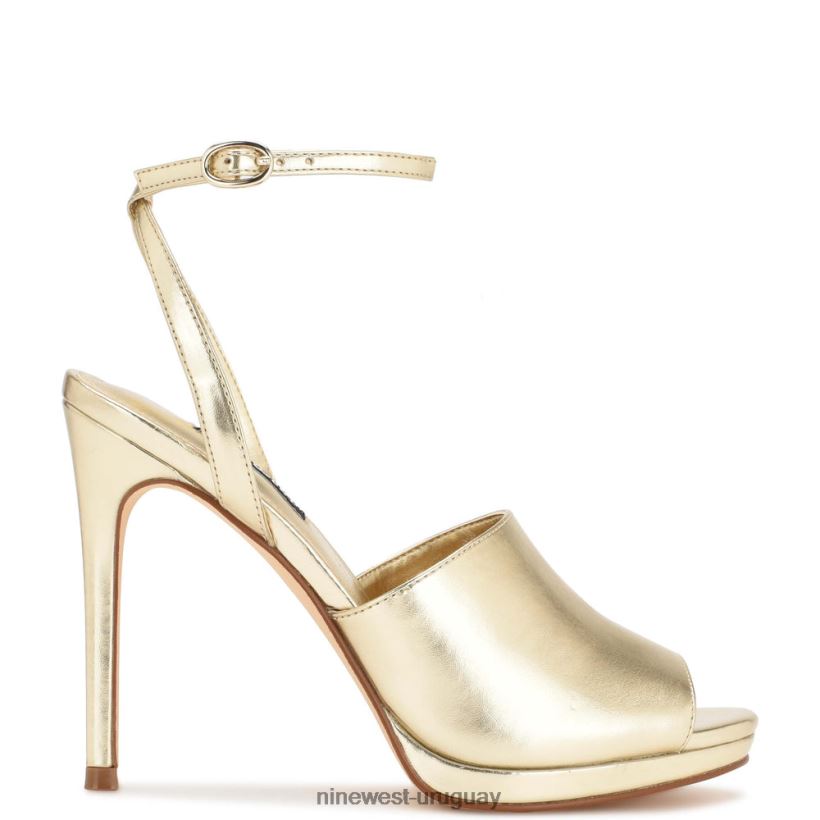 BD04221777 Nine West sandalias limbery con tira en el tobillo platino