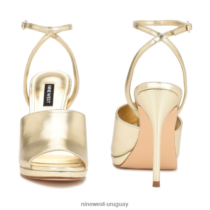 BD04221777 Nine West sandalias limbery con tira en el tobillo platino