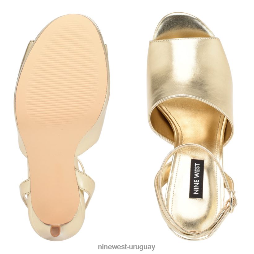 BD04221777 Nine West sandalias limbery con tira en el tobillo platino