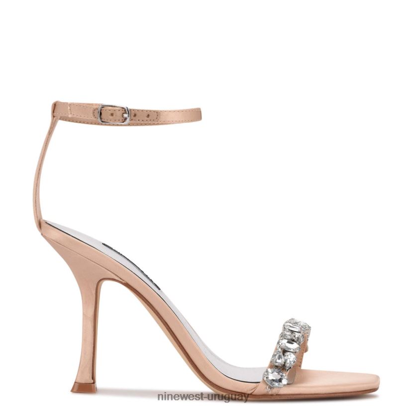 BD04221799 Nine West sandalias de vestir con tira en el tobillo yazmin cristal satinado natural