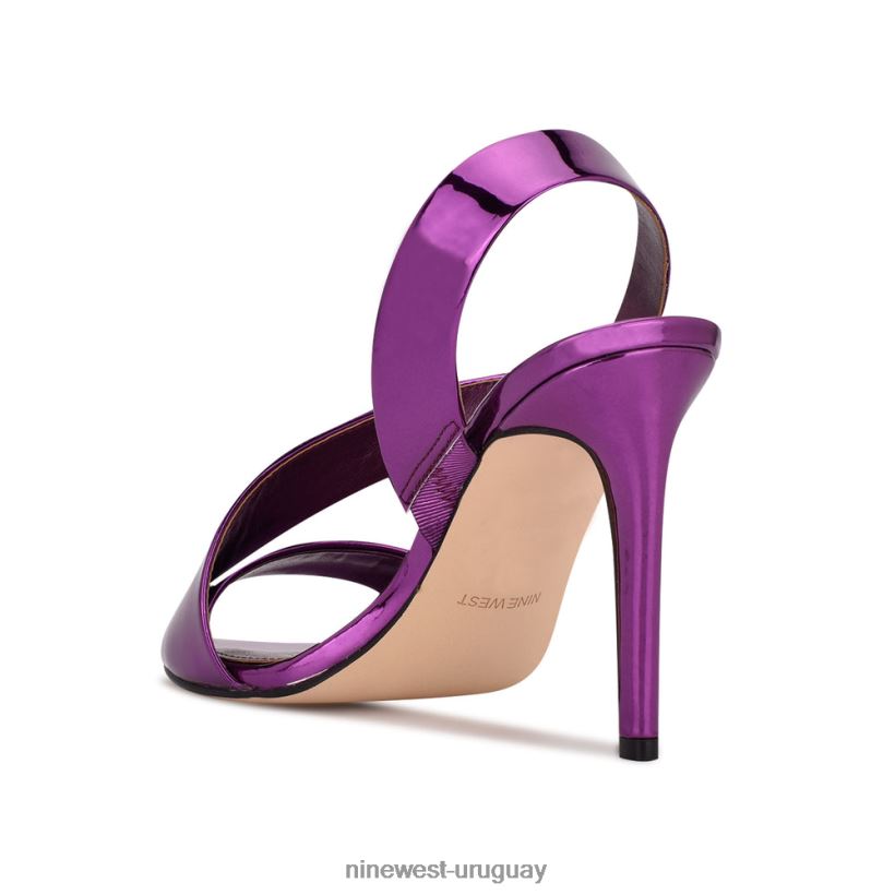 BD04221837 Nine West sandalias de vestir itzel espejo morado metalizado