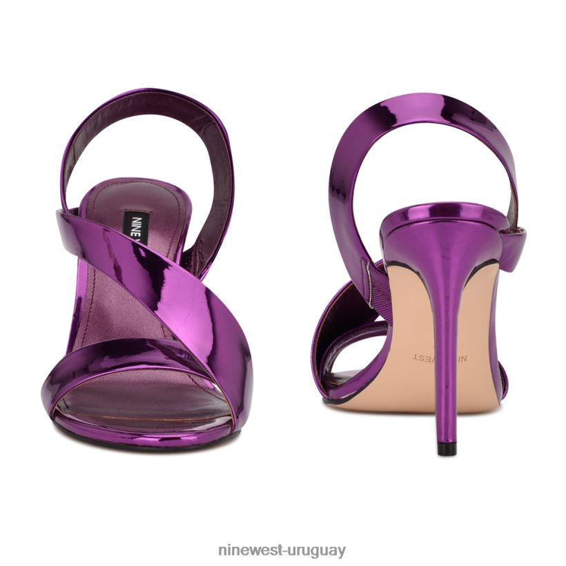 BD04221837 Nine West sandalias de vestir itzel espejo morado metalizado