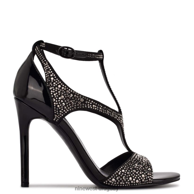 BD04221867 Nine West sandalias de tacón Meeto negro tachonado