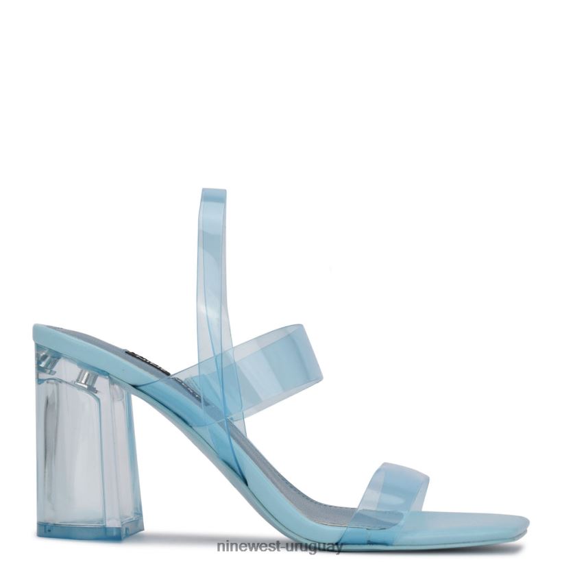 BD04221951 Nine West sandalias tacon tenia azul