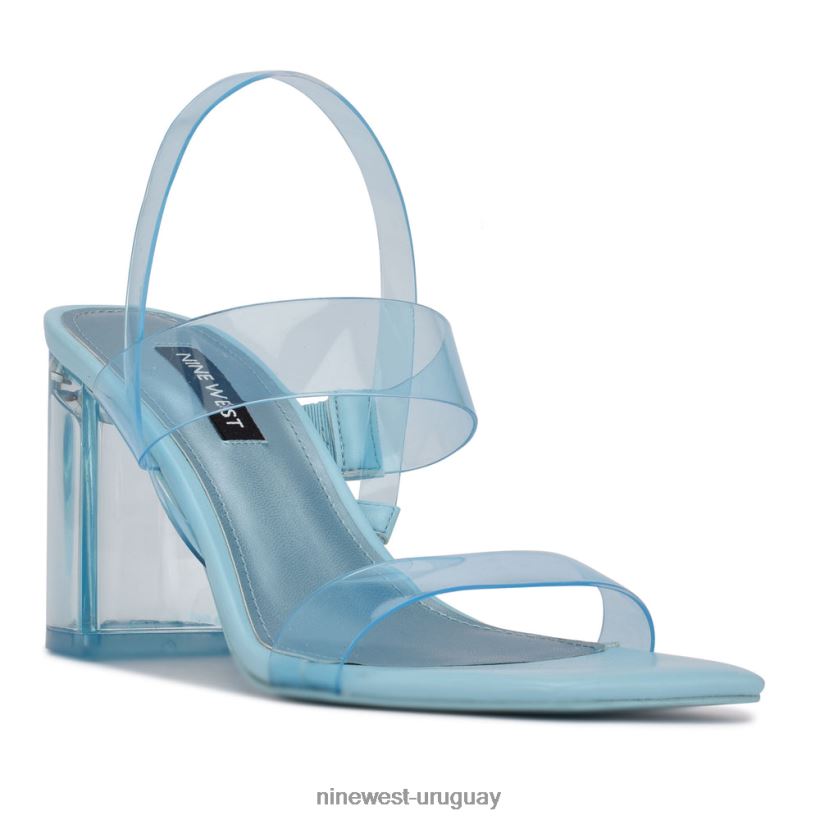 BD04221951 Nine West sandalias tacon tenia azul