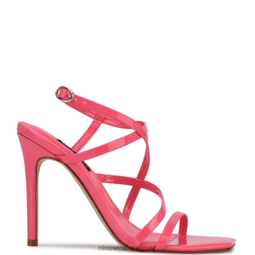 BD04221957 Nine West sandalias de tacón tipo tila miami rosa