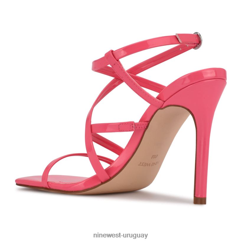 BD04221957 Nine West sandalias de tacón tipo tila miami rosa