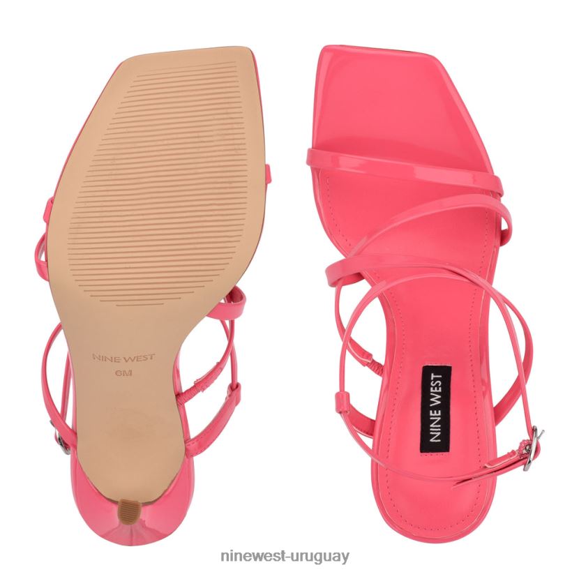 BD04221957 Nine West sandalias de tacón tipo tila miami rosa