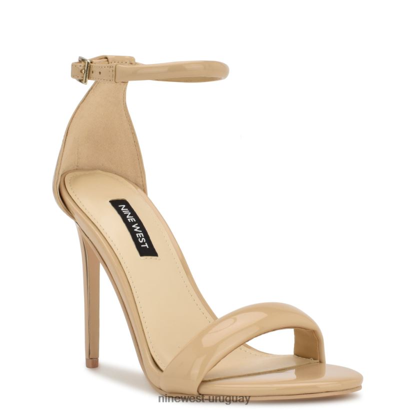 BD0422211 Nine West sandalias teeya con tira en el tobillo patente natural ligera