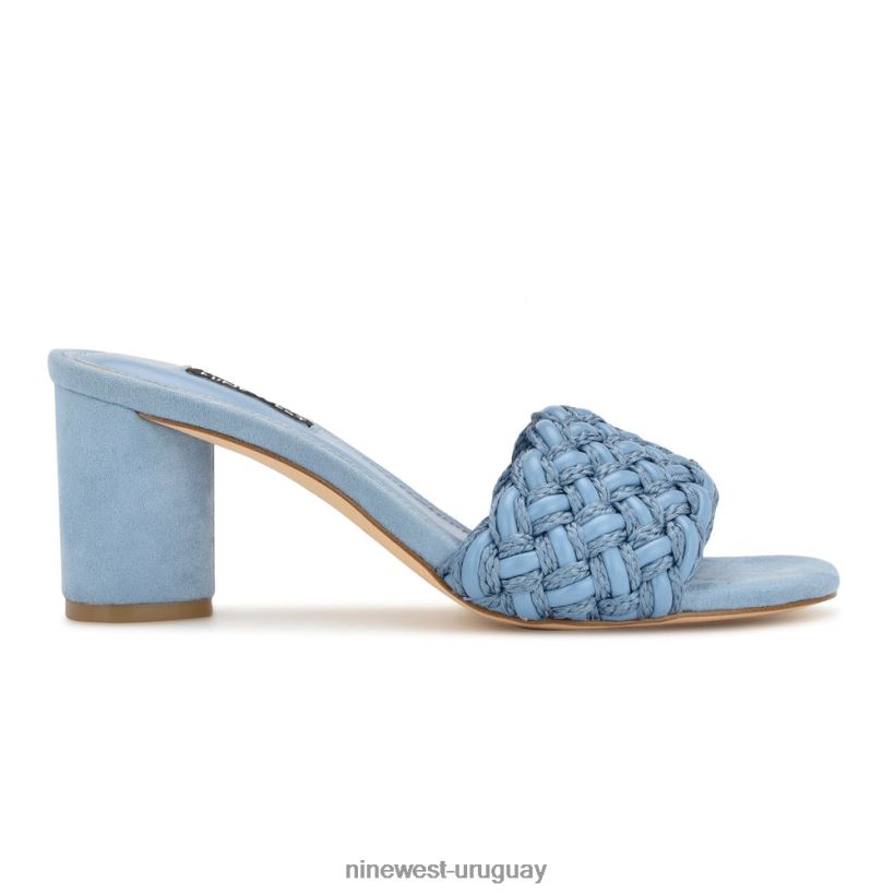 BD0422215 Nine West sandalias driah con tacón azul
