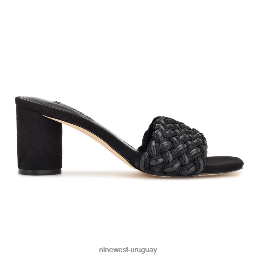 BD0422216 Nine West sandalias driah con tacón negro