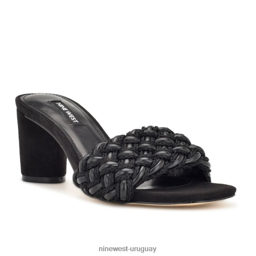 BD0422216 Nine West sandalias driah con tacón negro