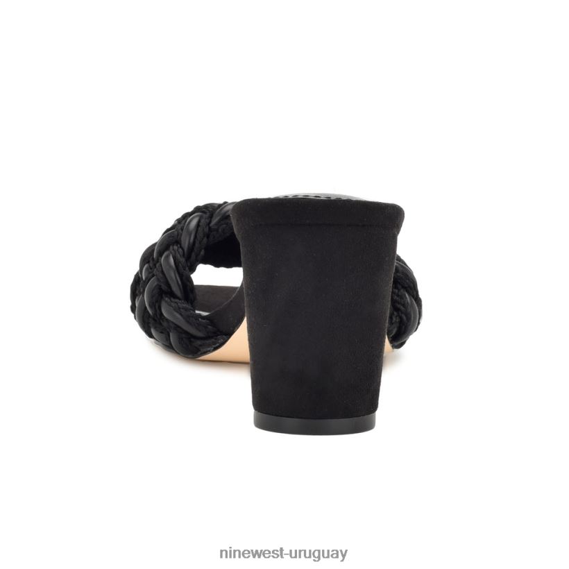 BD0422216 Nine West sandalias driah con tacón negro