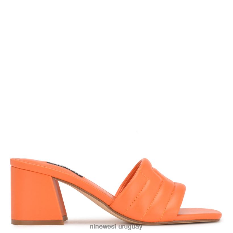 BD0422245 Nine West sandalias chanclas con tacón glenra naranja