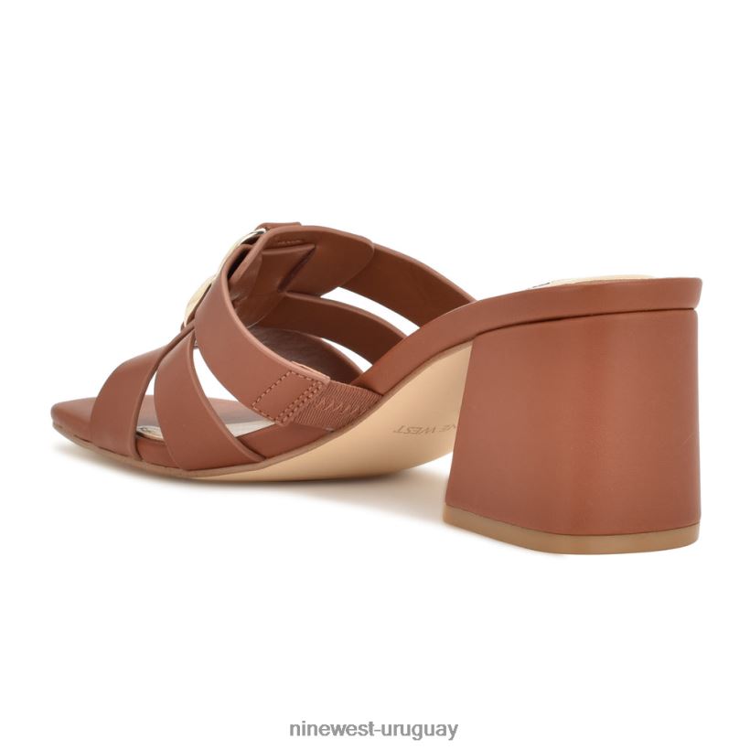 BD0422248 Nine West sandalias con tacón estilo gipper rico cafe